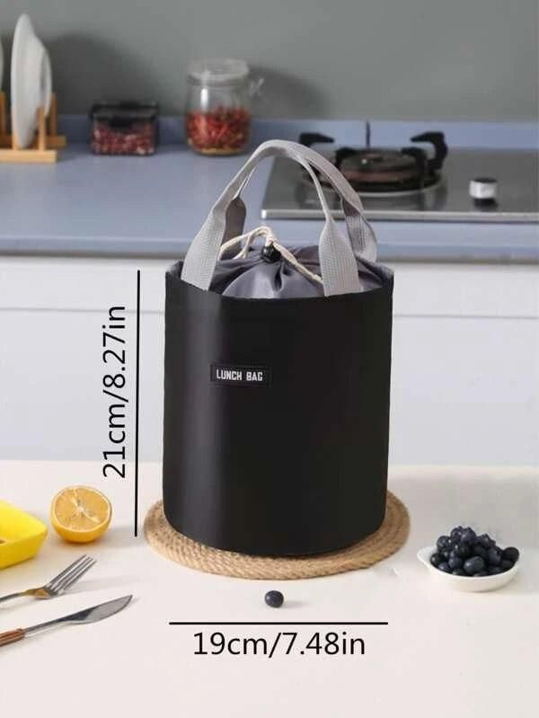 Cylindrical Insulated Lunch Bag