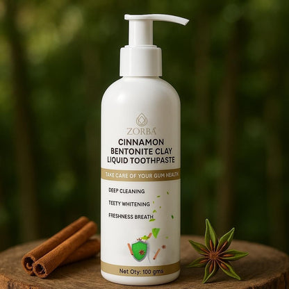 Cinnamon Bentonite Clay Liquid Toothpaste 100 ml Pack of 1