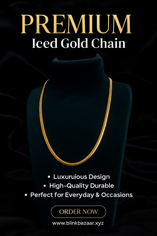 Premium Gold-Plated Snake Chain for Men – Sleek | Durable | Trendy