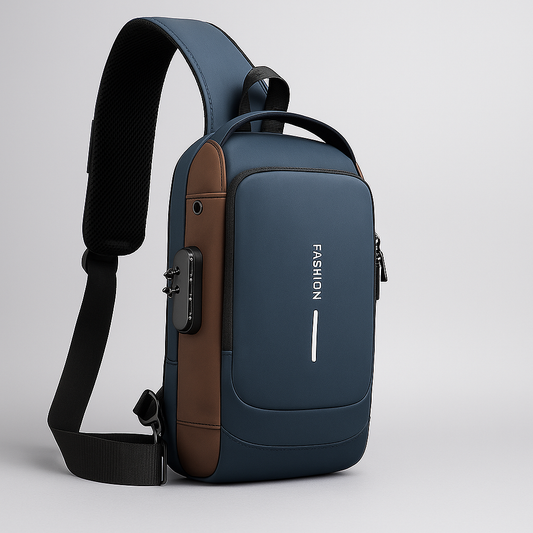 Premium Men's Leather Sling Bag – Stylish, Durable & Lightweight | Office, Travel & Casual Use